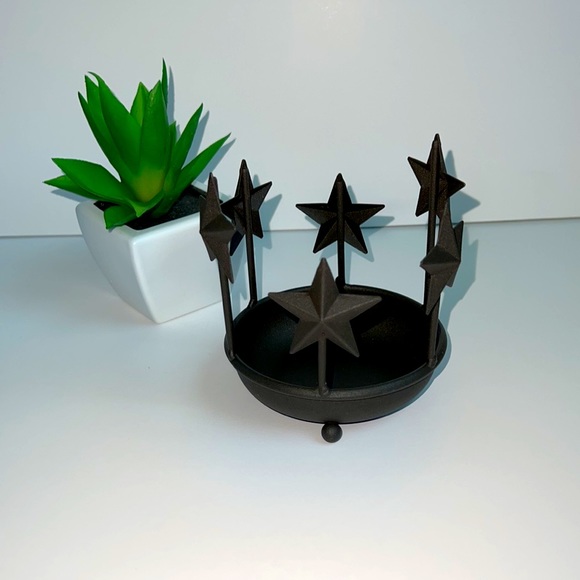 Yankee Candle Other - NWOT•Yankee Candle Metal Star Jar Holder